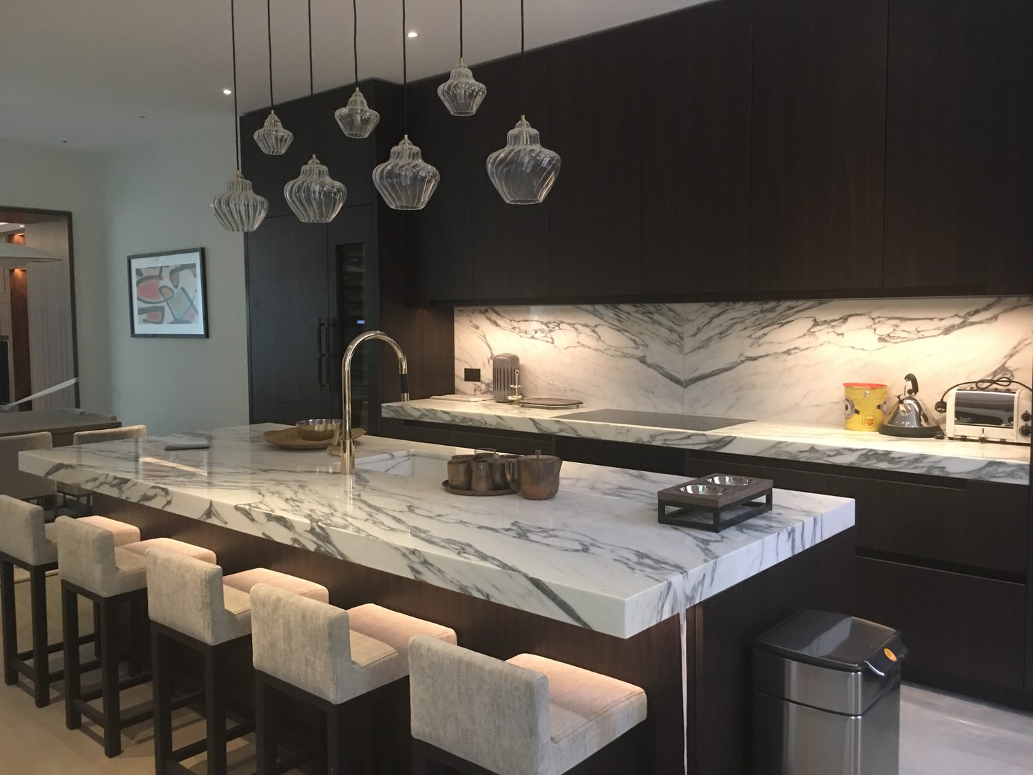 Arabescato Vagli kitchen by Roma Marble, London