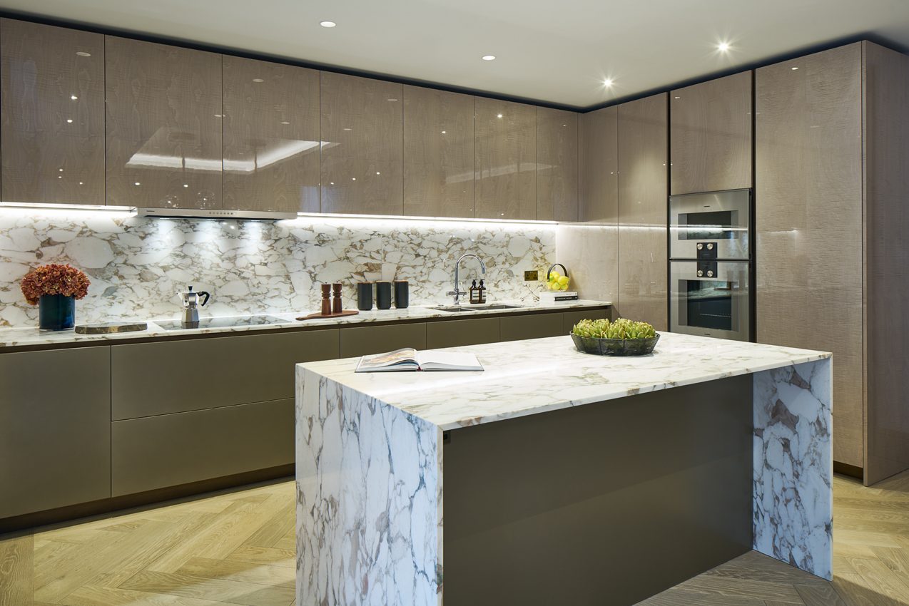 Arabescato Vagli Oro kitchen by Roma Marble, London
