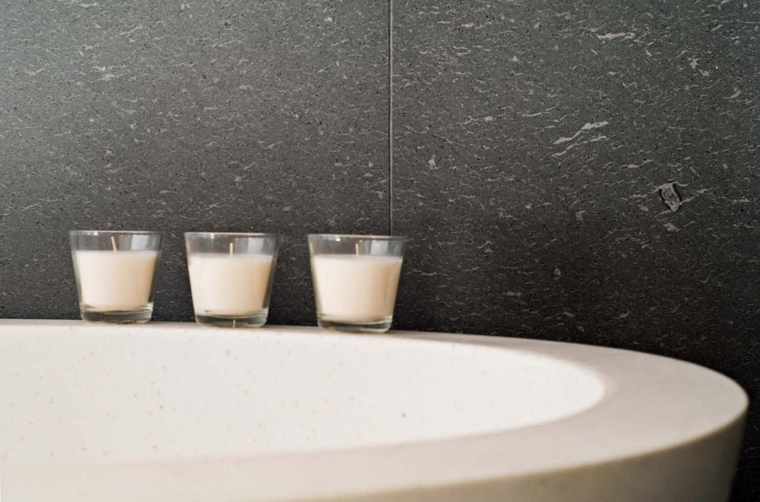 Basaltite bathroom by Roma Marble, London