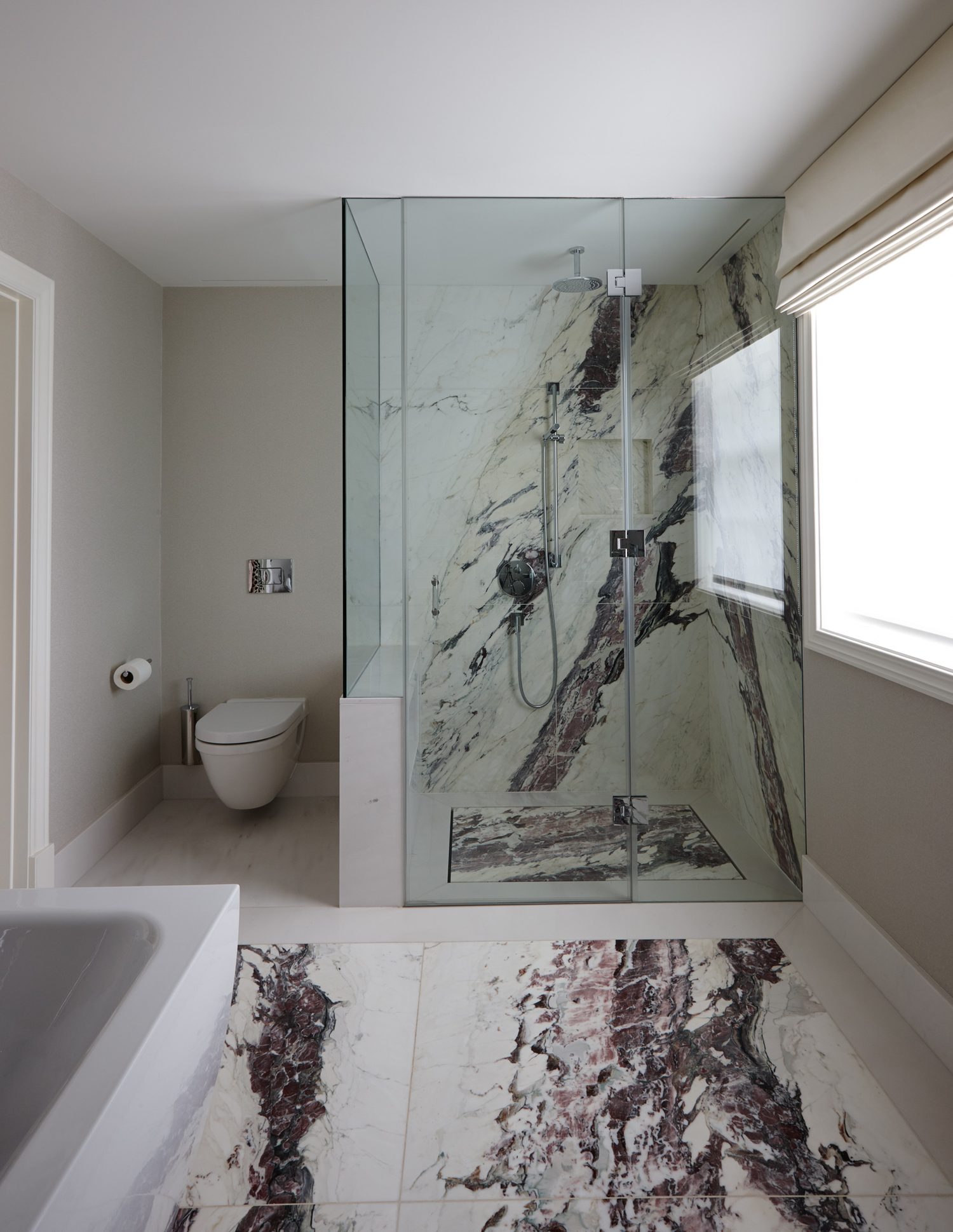 Breccia Capraia bathroom by Roma Marble, London