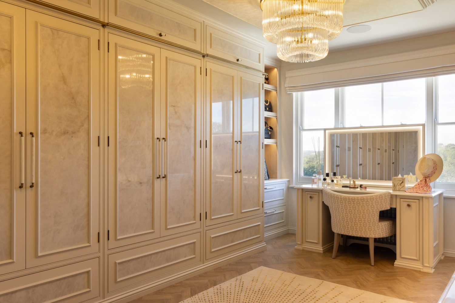 Crystal Ice Porcelain dressing room by Roma Marble, London