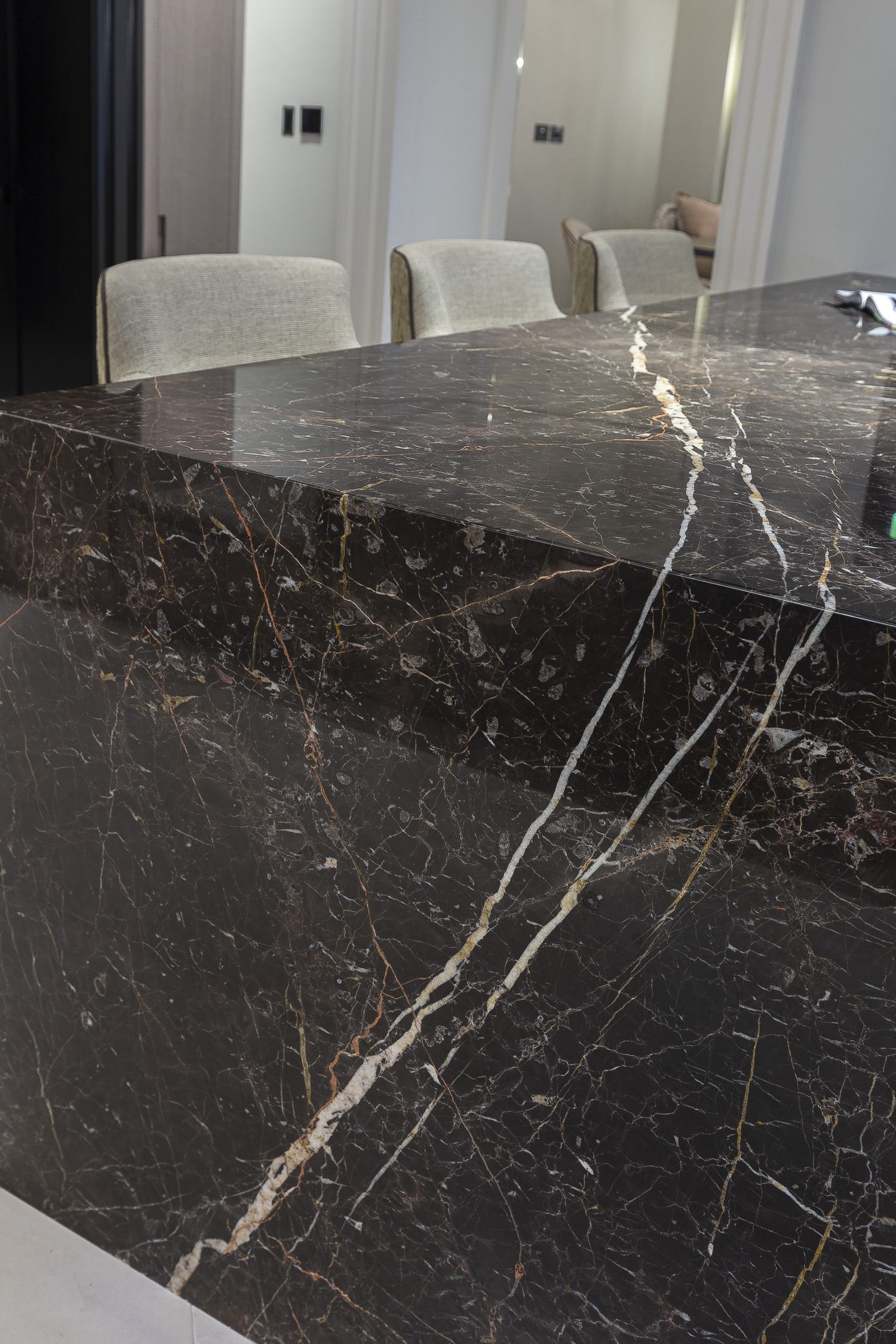Dark Emperador interior by Roma Marble, London