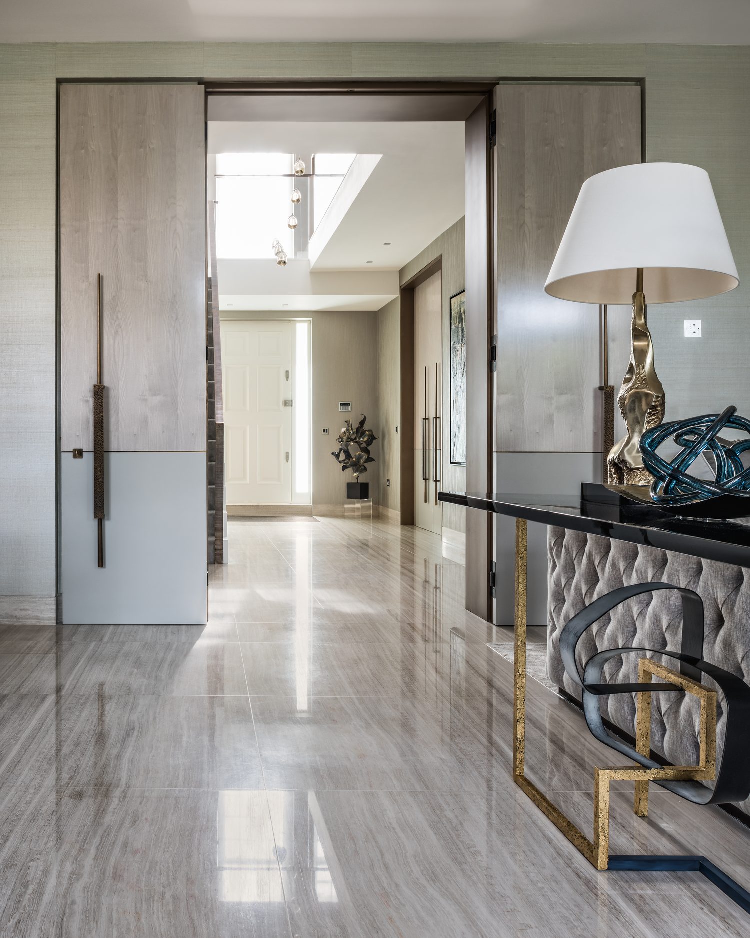 Filetto Light hallway by Roma Marble, London