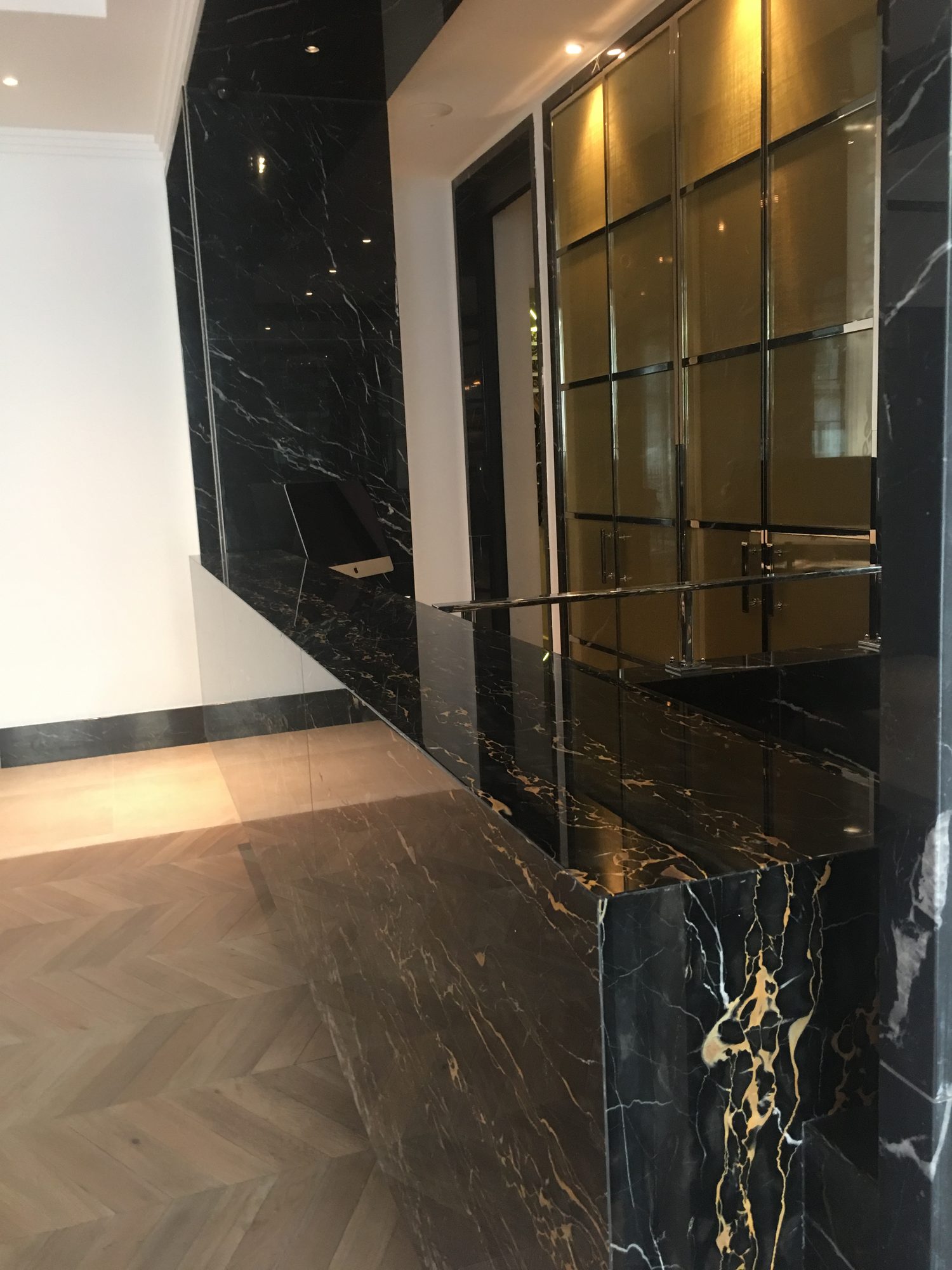 Portoro Gold interior by Roma Marble, London