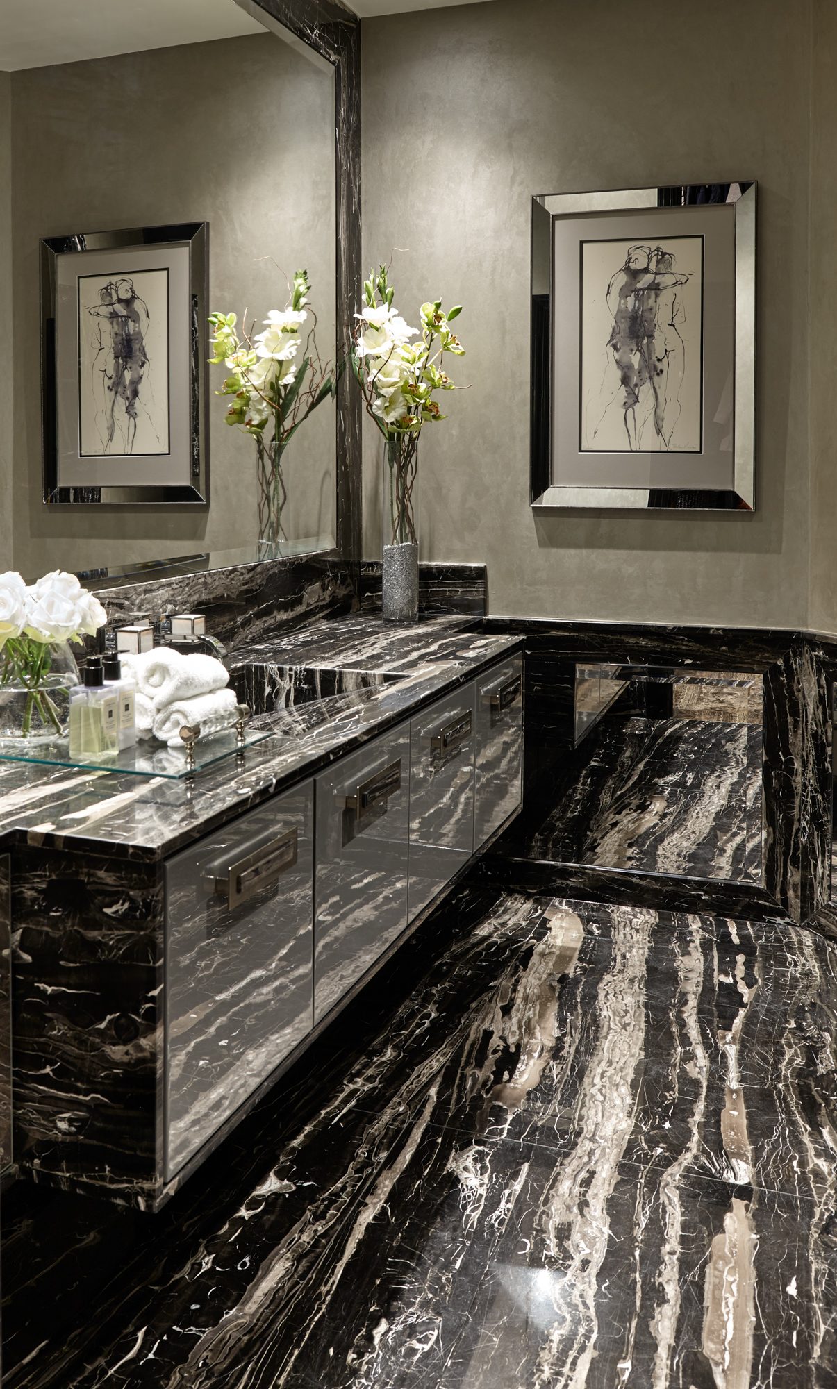 Portoro Silver bar by Roma Marble, London