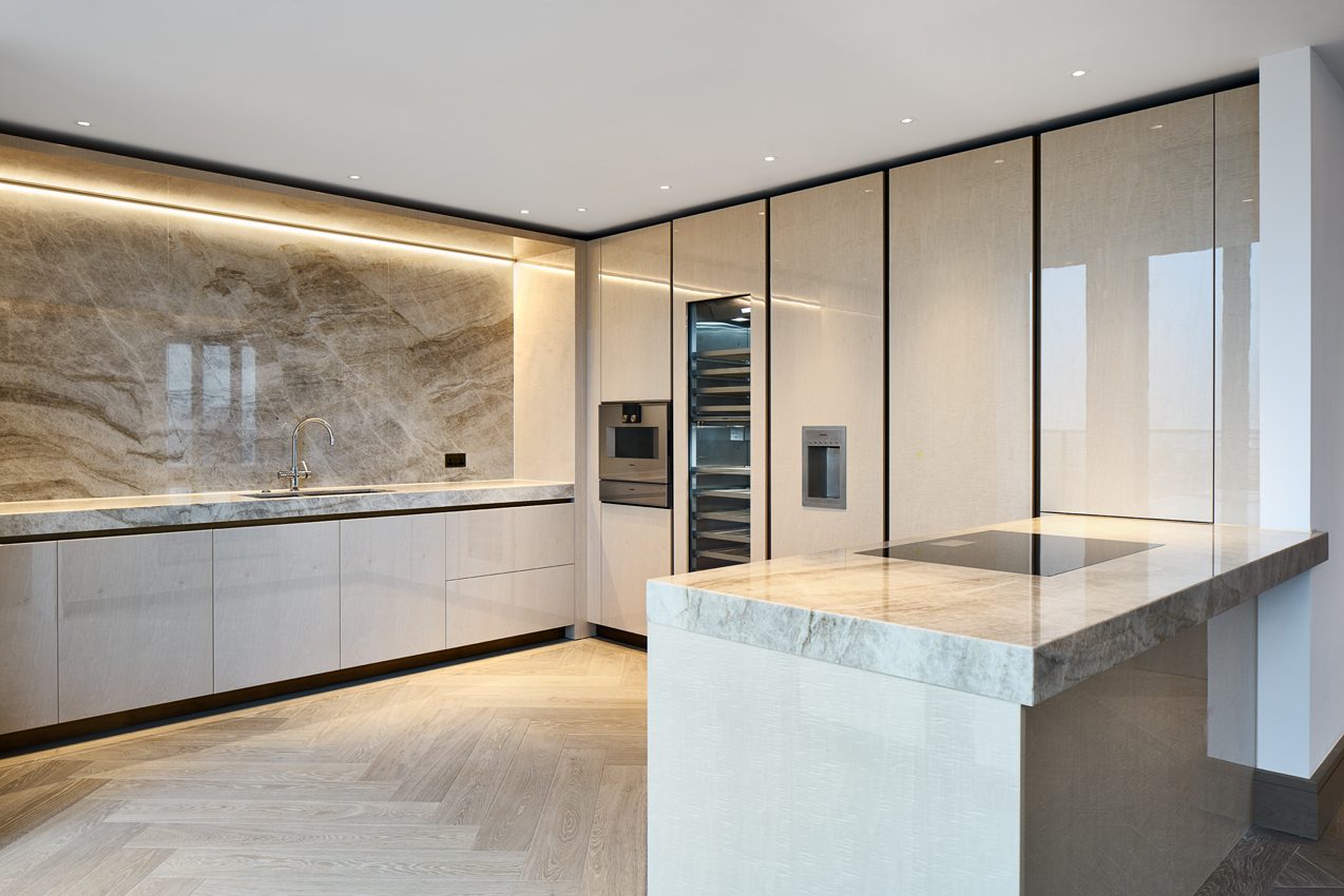 Taj Mahal kitchen by Roma Marble, London