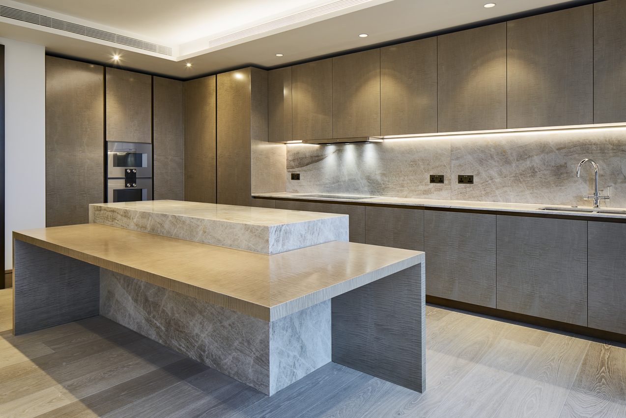 Taj Mahal kitchen by Roma Marble, London