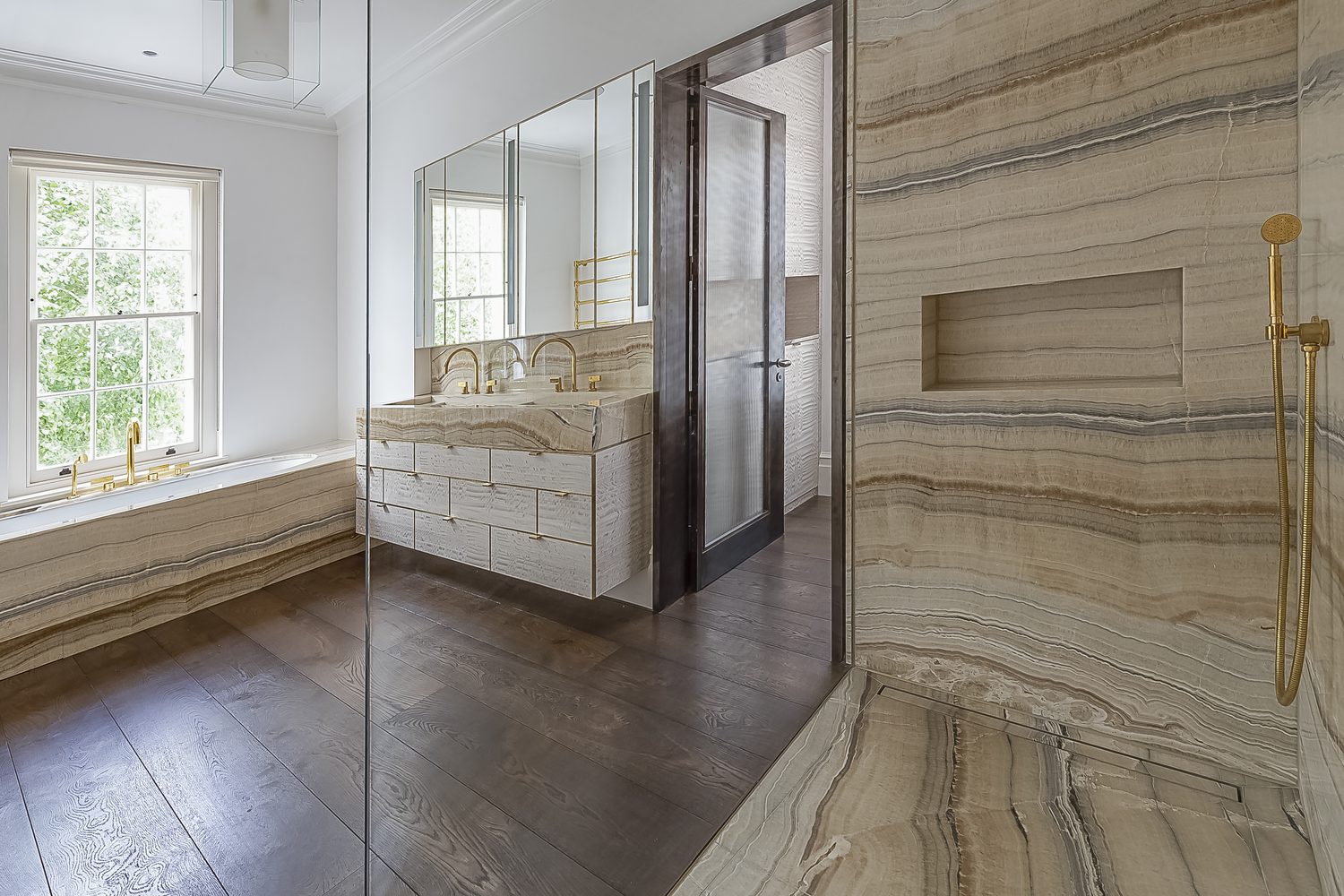 Velluto Onyx bathroom by Roma Marble, London