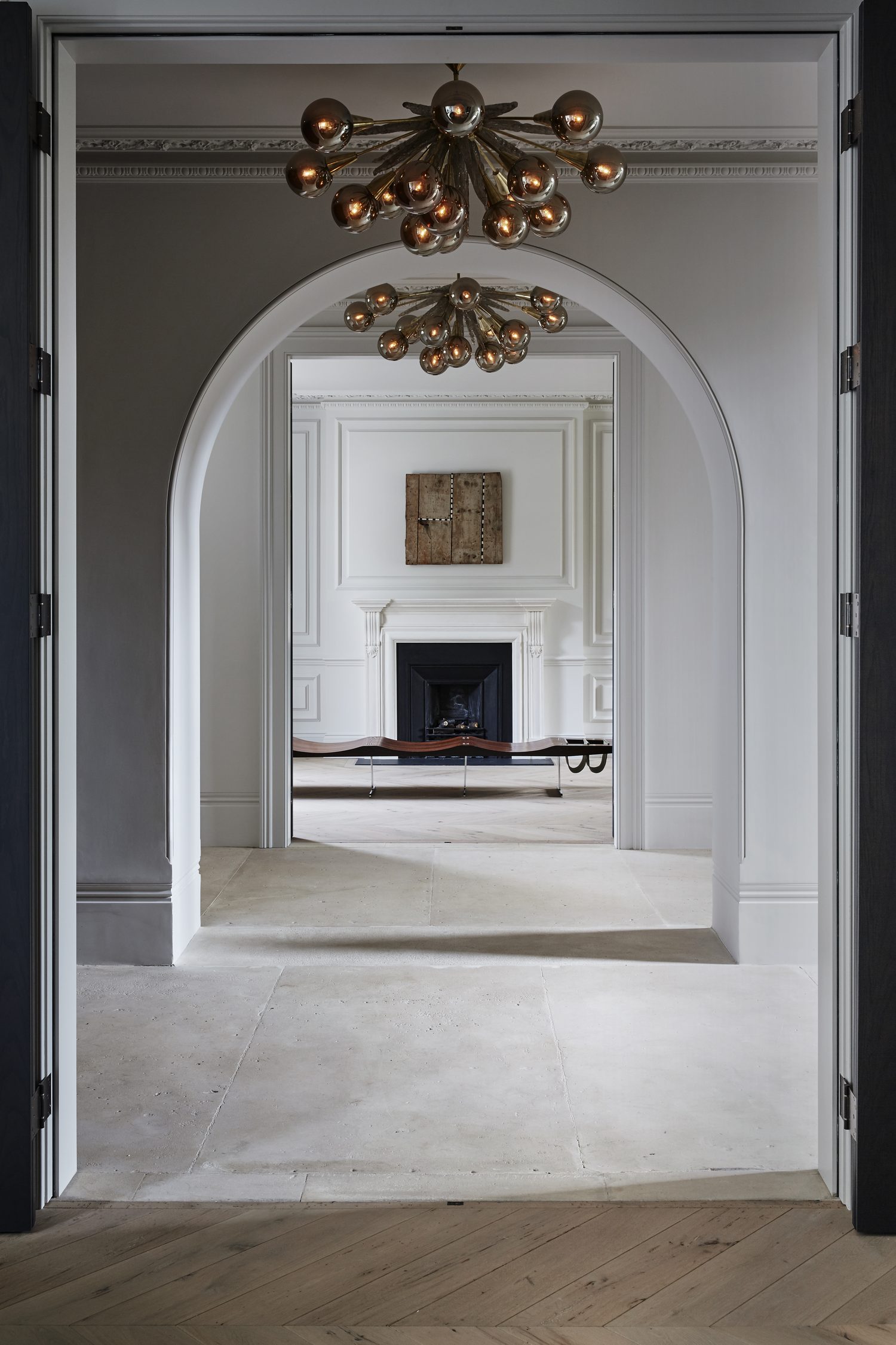York Stone hallway by Roma Marble, London