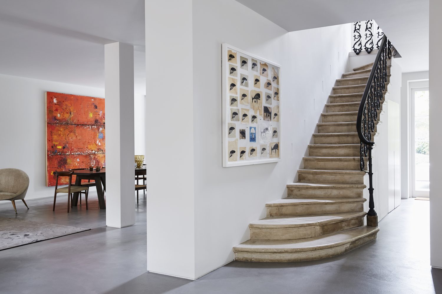 York Stone staircase by Roma Marble, London