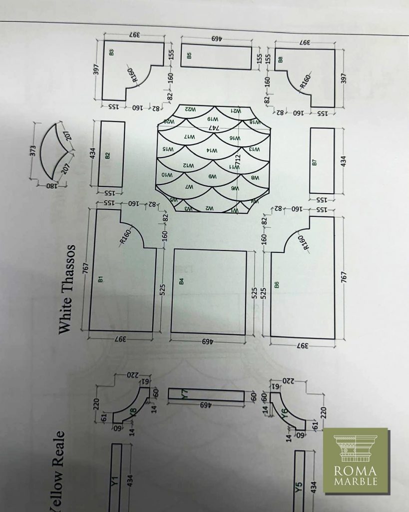 Bespoke Marble Floor - Holland Villas Road, London